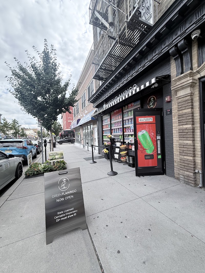 Green Flamingo dispensary storefront photo