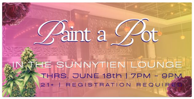 Paint a Pot in the SunnyTien Lounge