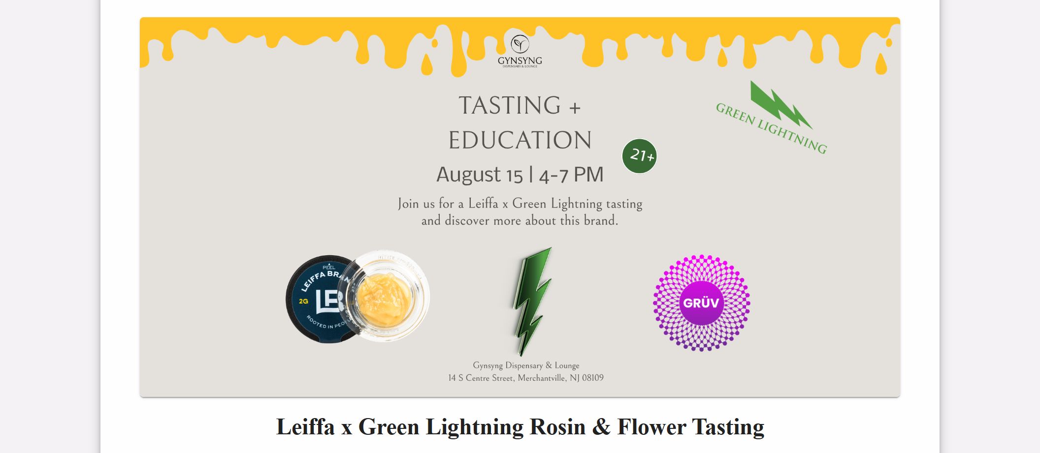 Leicfa x Green Lightning Rosin & Flower Tasting