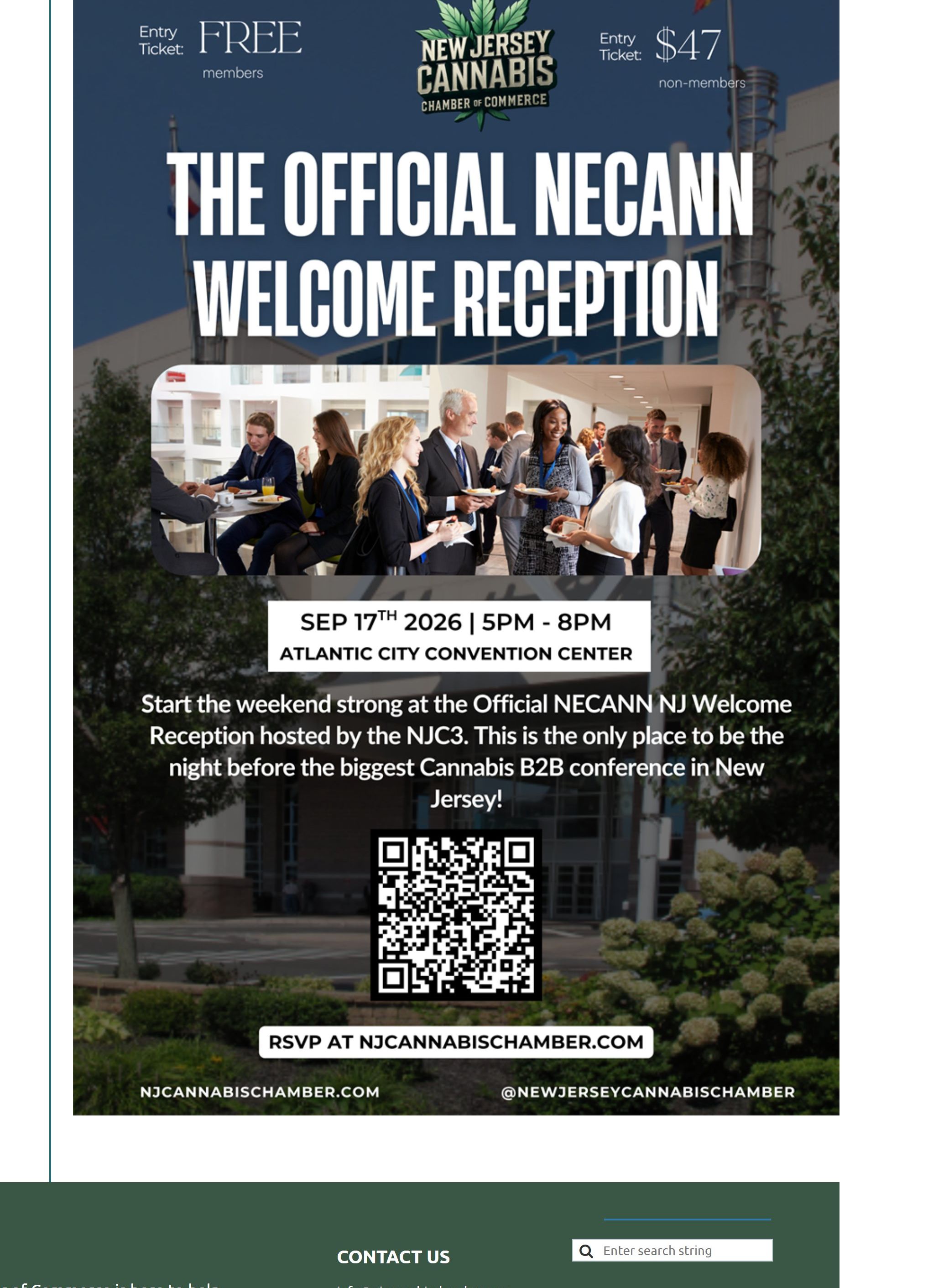 The Official NECANN Welcome Reception Hosted by the NJC3